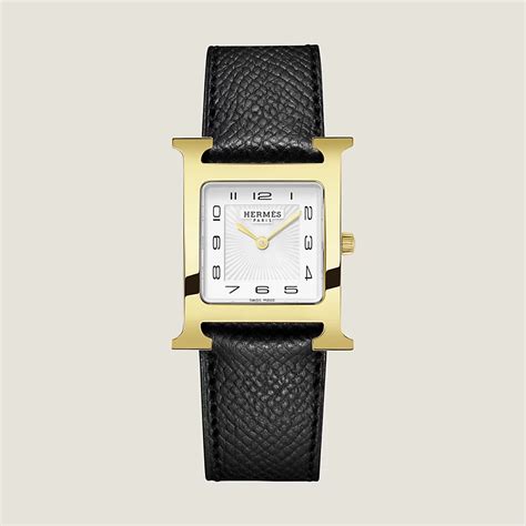 hermes eze 30 black|Heure H watch, Medium model, 30 mm .